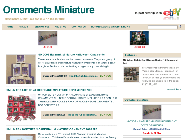 www.ornamentsminiature.com