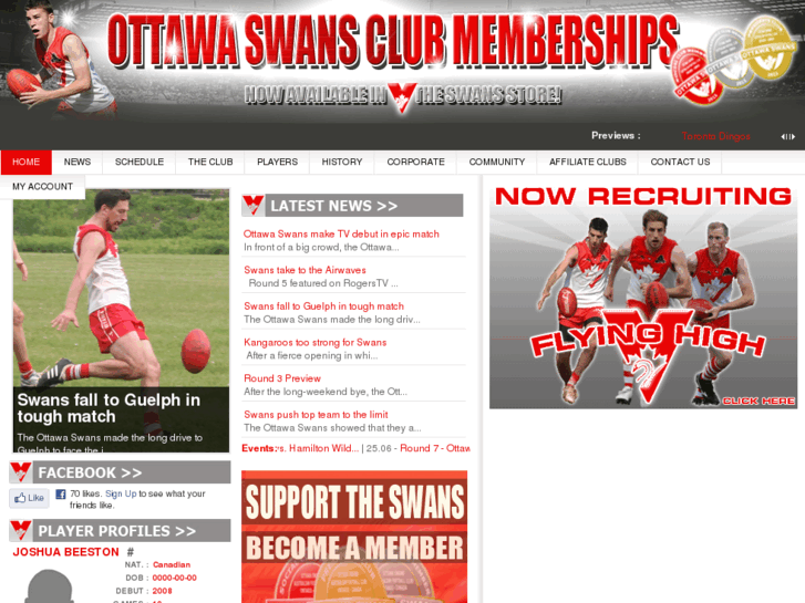 www.ottawaswans.com