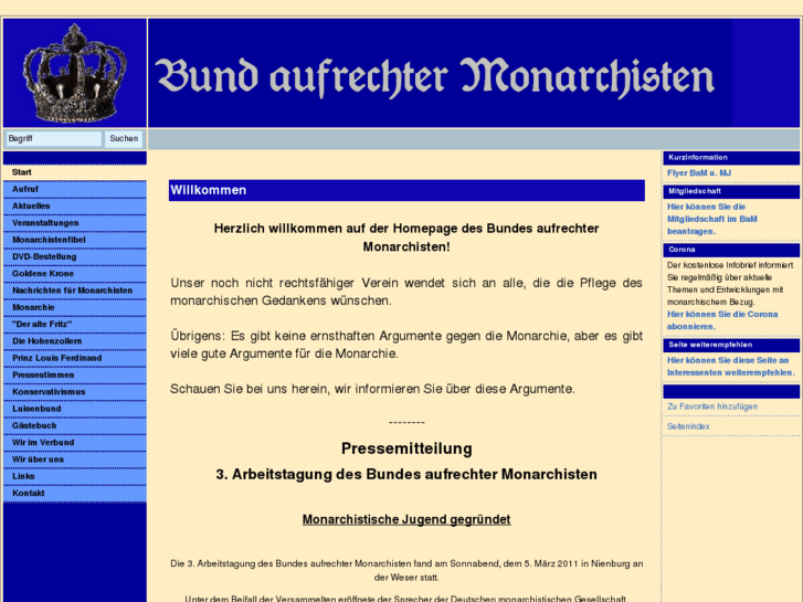 www.aufrechte-monarchisten.de