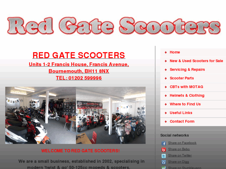 www.redgatescooters.com