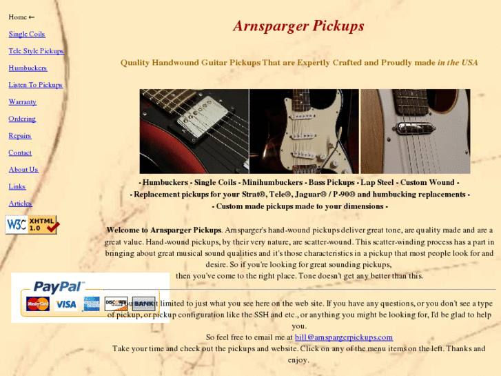 www.arnspargerpickups.com