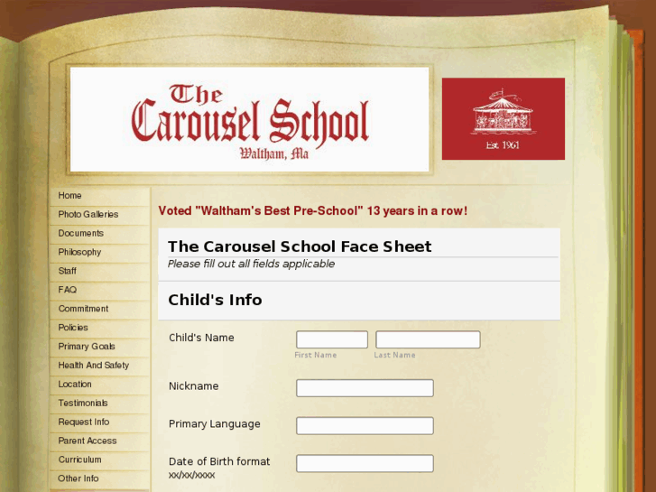 www.carouselfacesheet.com