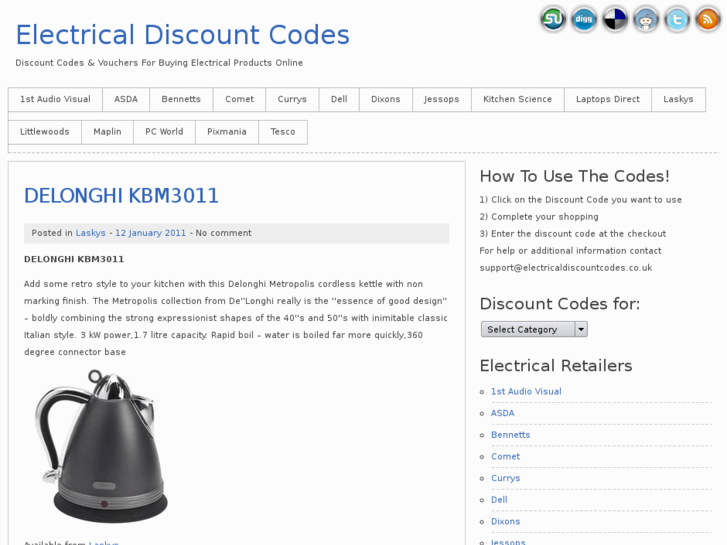 www.electricaldiscountcodes.co.uk