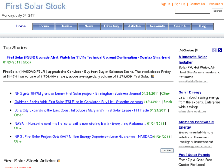 www.firstsolarstock.com