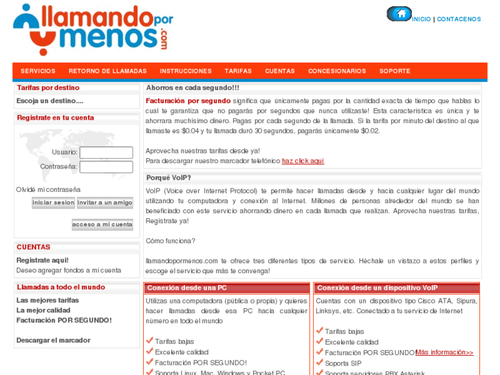 www.llamandopormenos.com