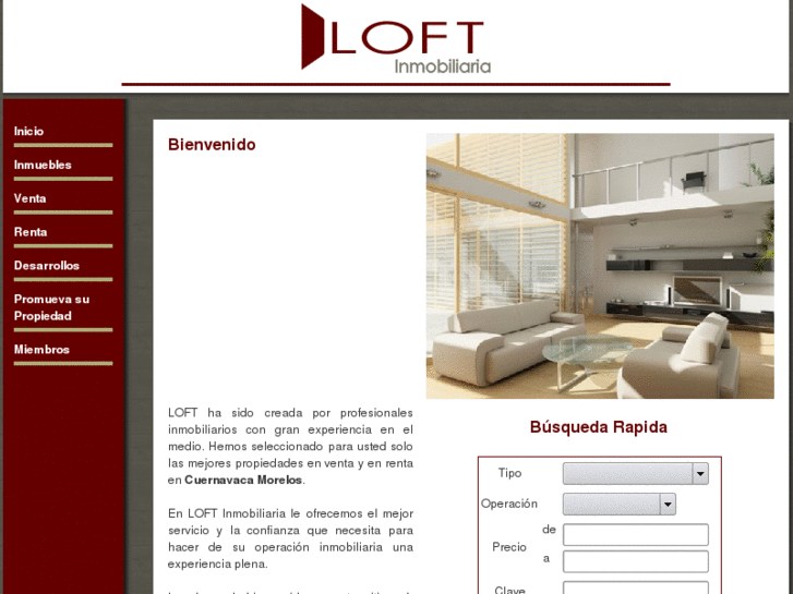 www.loftinmobiliaria.com