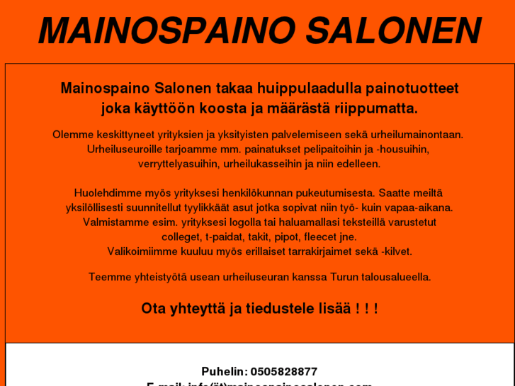 www.mainospainosalonen.com