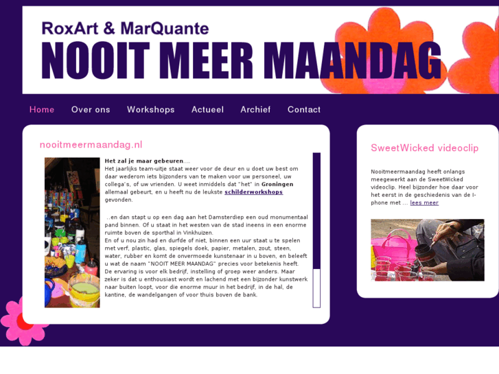 www.nooitmeermaandag.nl