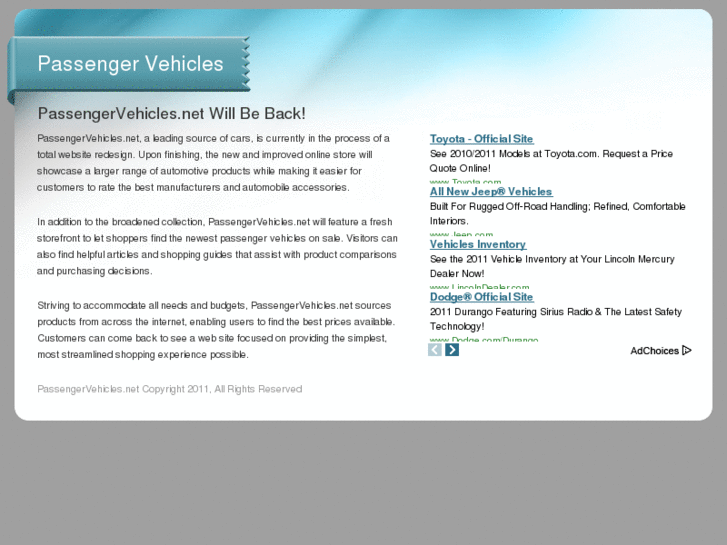 www.passengervehicles.net
