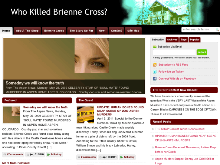 www.whokilledbriennecross.com