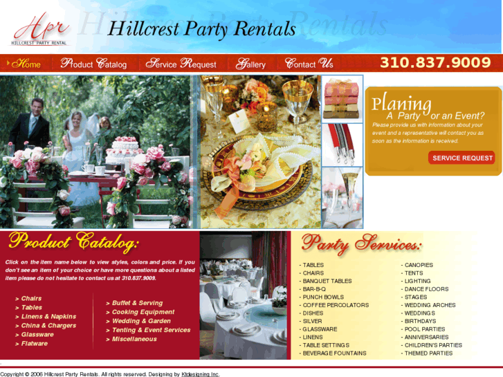 www.hillcrestpartyrentals.com