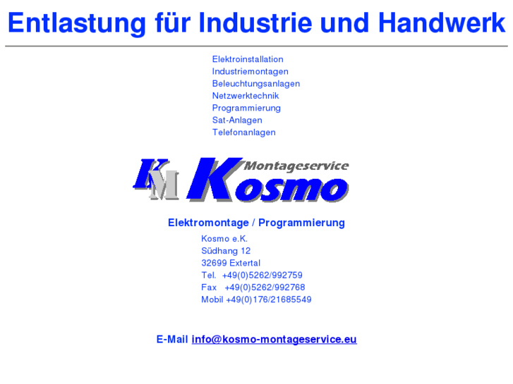 www.kosmo-montageservice.com