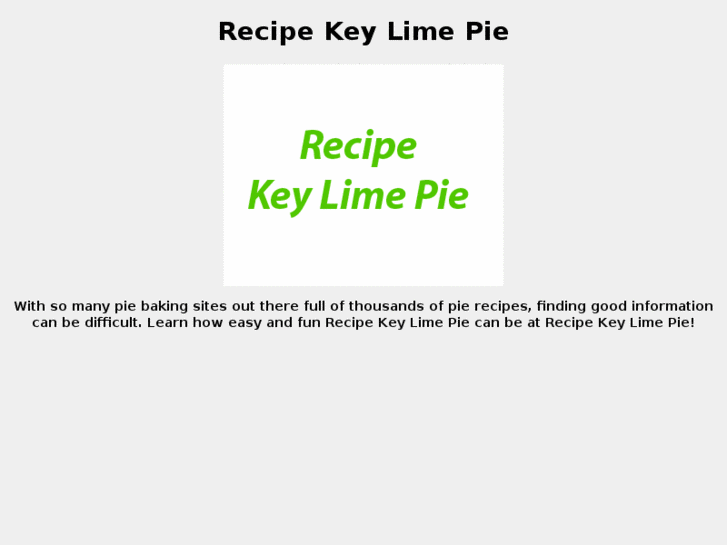 www.recipekeylimepie.com