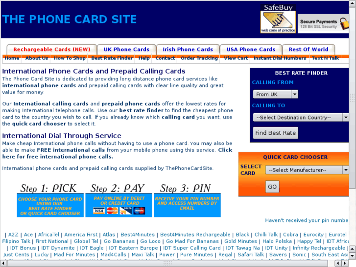 www.1st4phonecard.co.uk