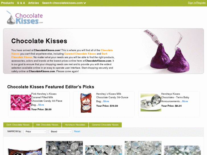 www.chocolatekisses.com