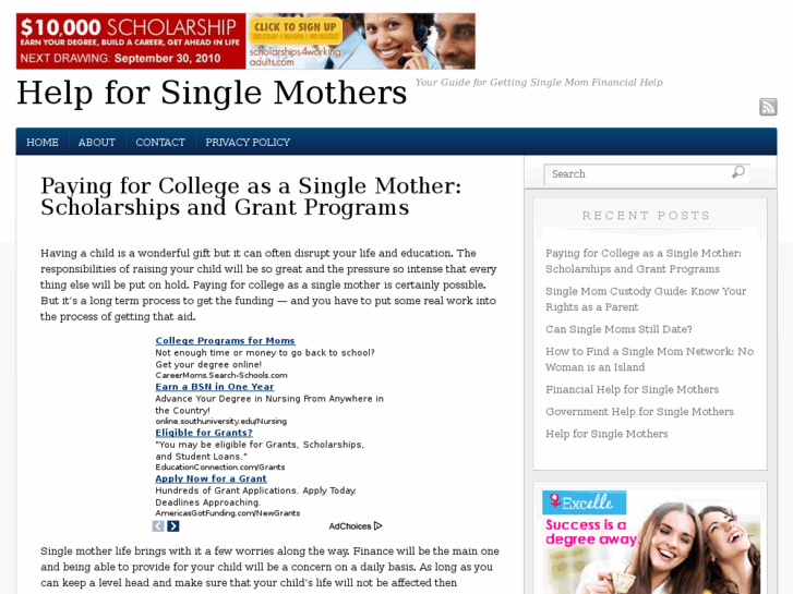 www.helpforsinglemothers.net