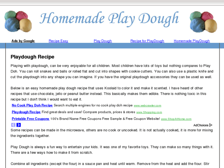 www.homemadeplaydoughrecipe.com