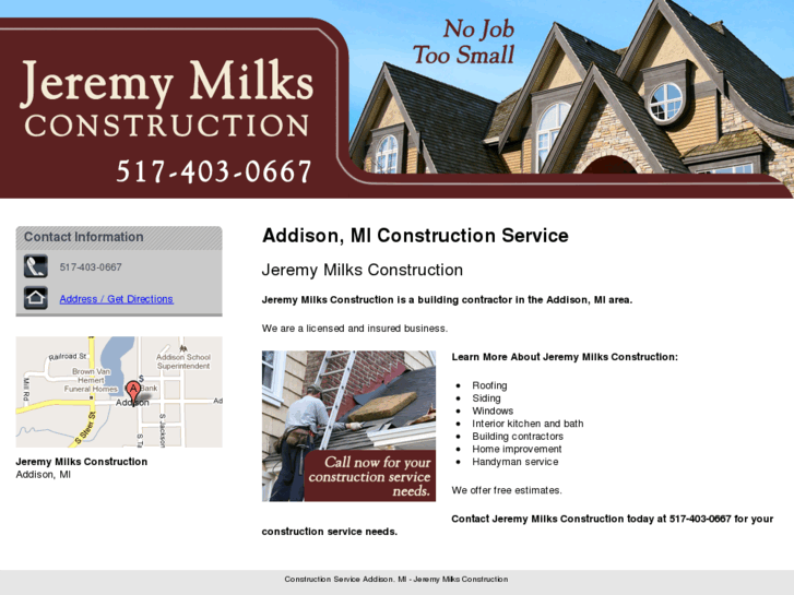 www.jeremymilksconstruction.com