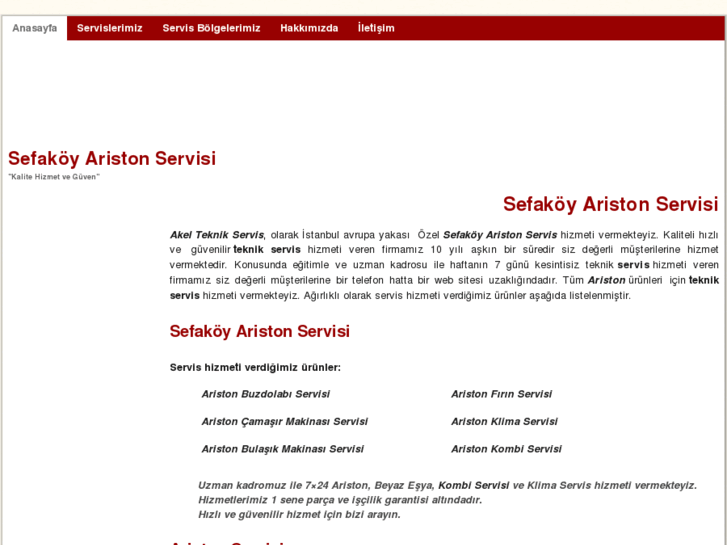 www.sefakoyaristonservisi.com