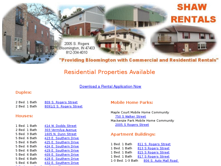 www.shaw-rentals.com