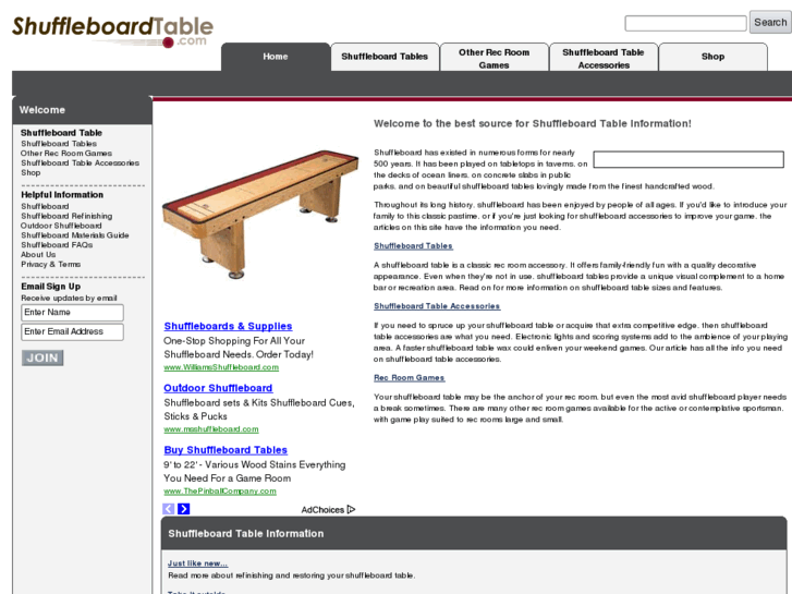 www.shuffleboardtable.com