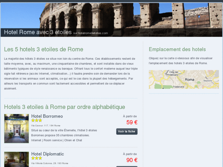 www.hotelrome3etoiles.com