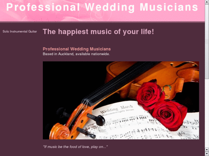 www.professionalweddingmusicians.com