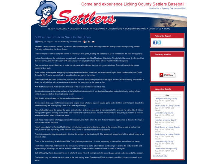 www.settlersbaseball.com