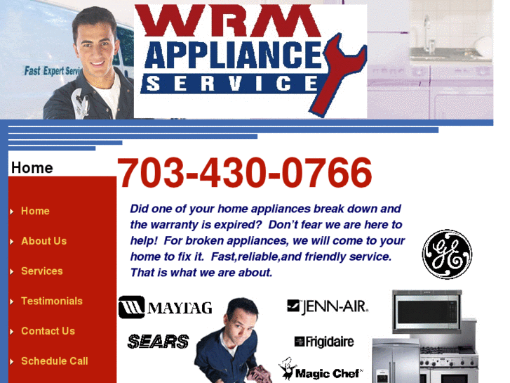 www.wrmapplianceservice.com