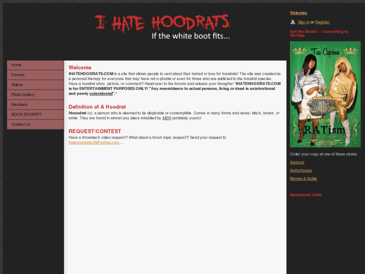 www.ihatehoodrats.com