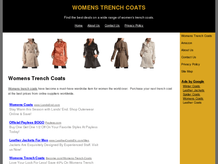 www.womenstrenchcoats.org