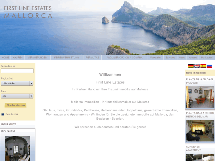 www.firstlineestates-balearic.com