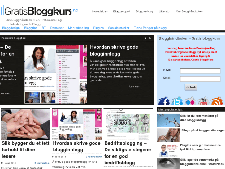 www.gratisbloggkurs.no