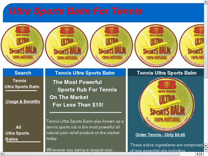 www.tennisultrasportsbalm.com