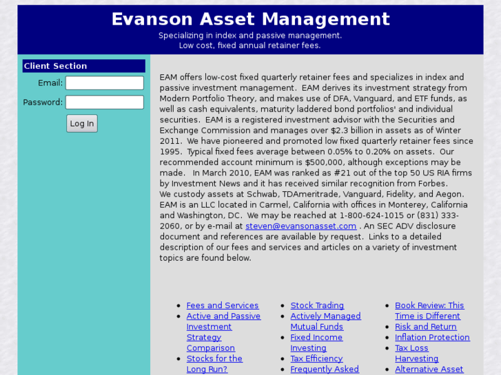 www.evansonasset.com