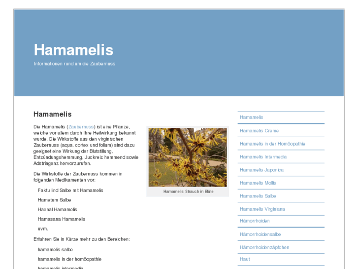 www.hamamelis.info