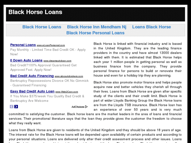 www.blackhorseloans.org