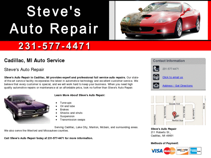 www.cadillacautorepair.com