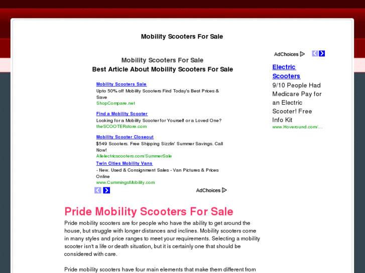 www.mobilityscootersforsale.com