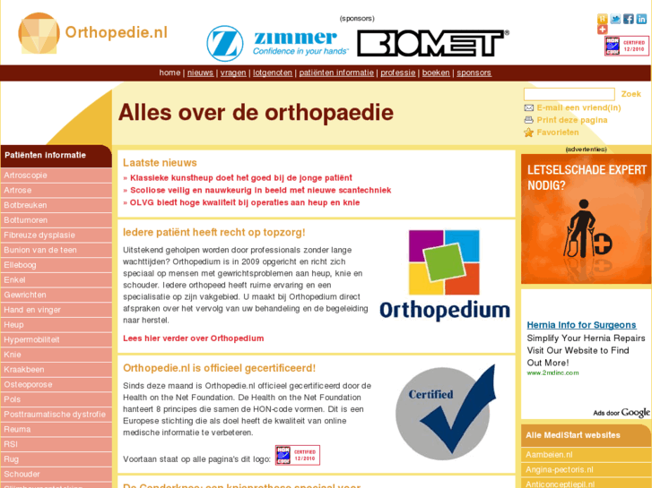 www.orthopedie.nl