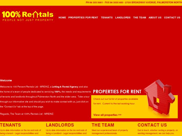 www.100percentrentals.com