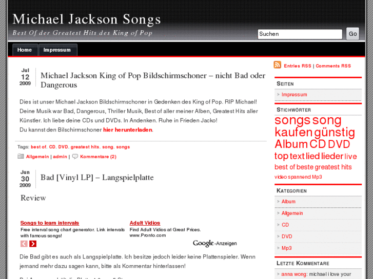 www.michael-jackson-songs.de