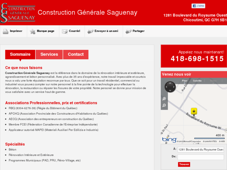 www.constructiongeneralesaguenay.com