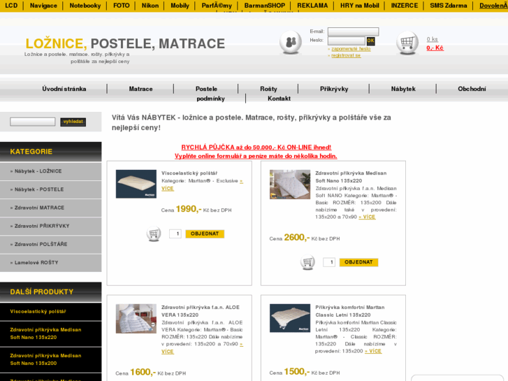 www.loznice-postele-matrace.cz