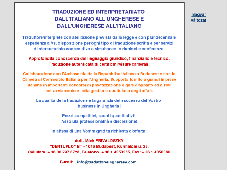 www.traduttoreungherese.com