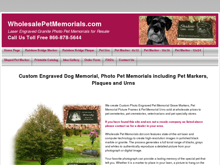 www.wholesalepetmemorials.com