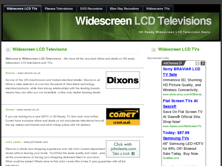 www.widescreenlcdtelevisions.co.uk