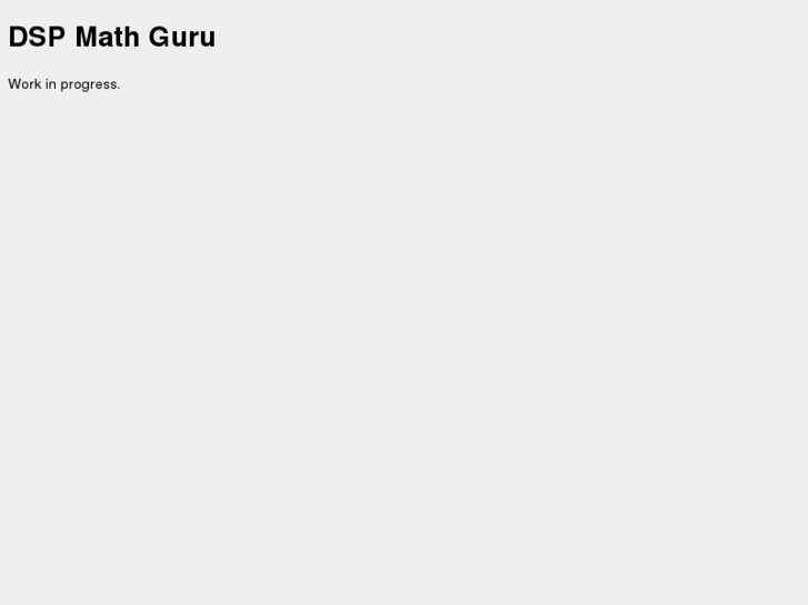 www.dspmathguru.info