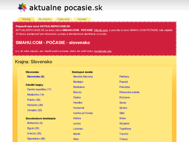 www.aktualnepocasie.sk