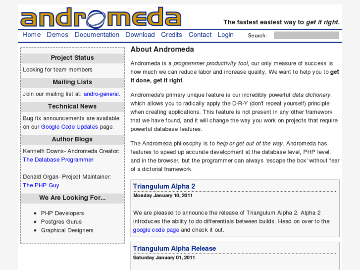 www.andromeda-project.org